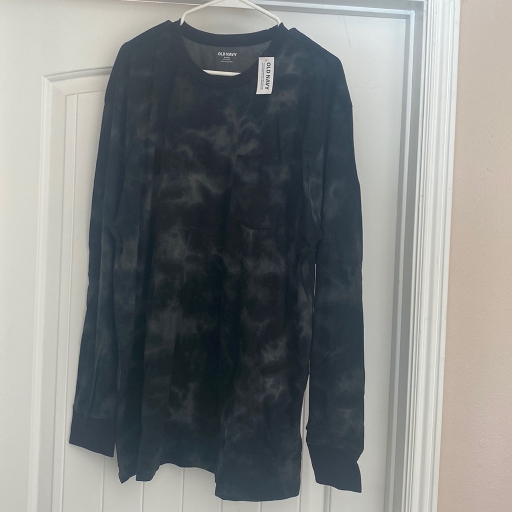 Nwt old navy black and gray mottled long sleeve XL tall